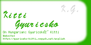 kitti gyuricsko business card